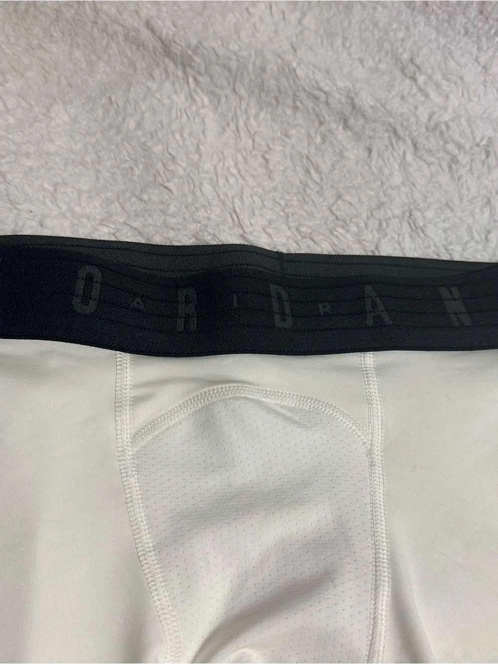 Jordan White Leggings with Black Waistband and Jumpman